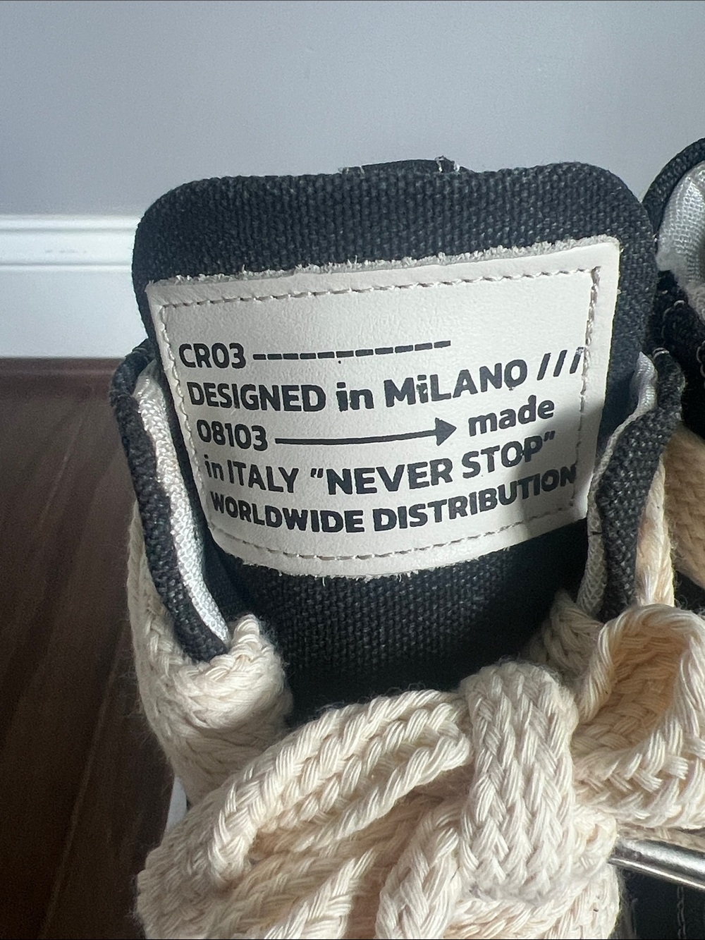 Cristian Zerotre CALIPSO 300 Destroyed Black Sneakers - Picture 7 of 13